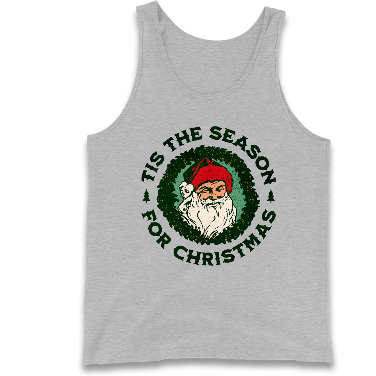 Tis The Season Santa Claus Christmas Tank Top