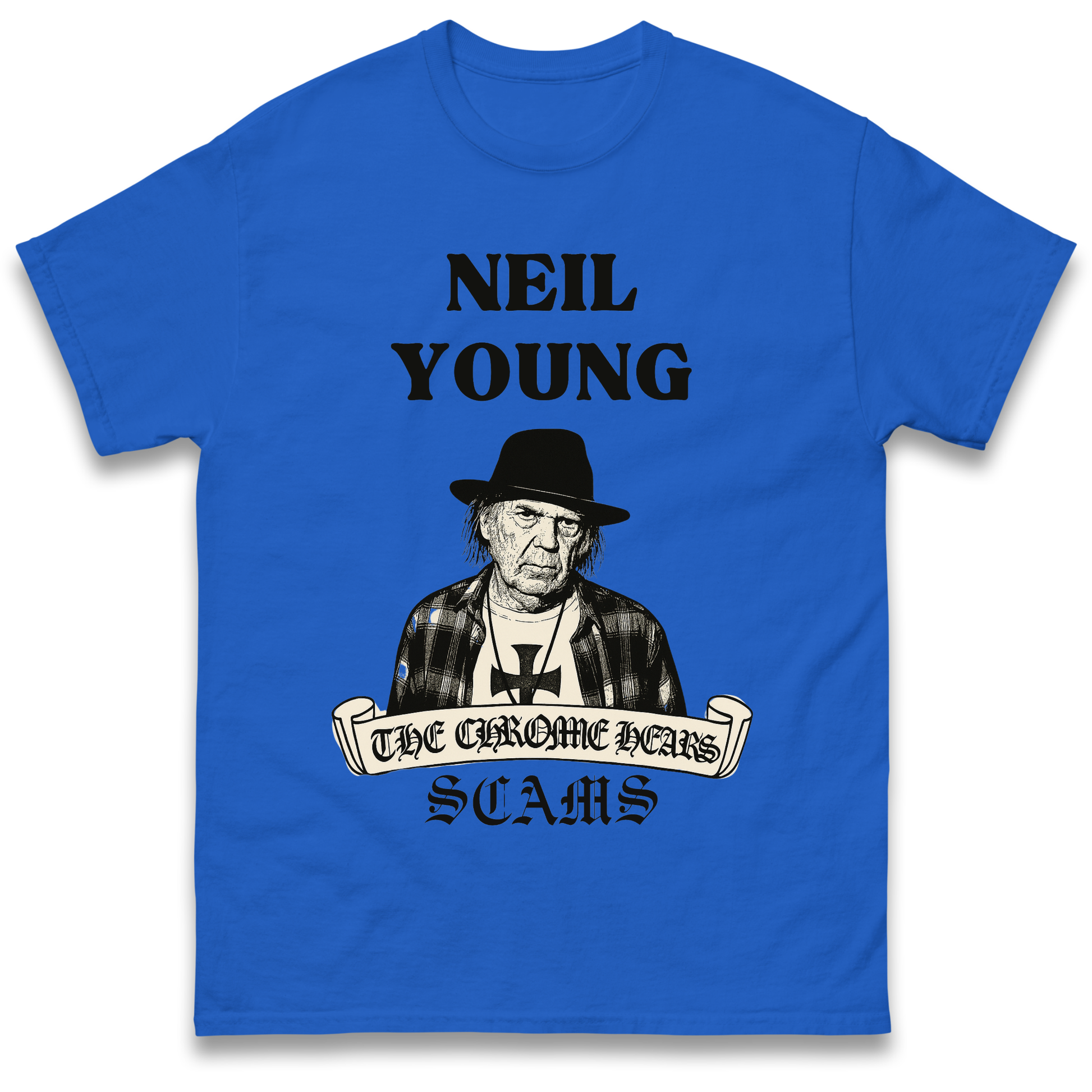Neil Young and the Chrome Hearts T Shirt 