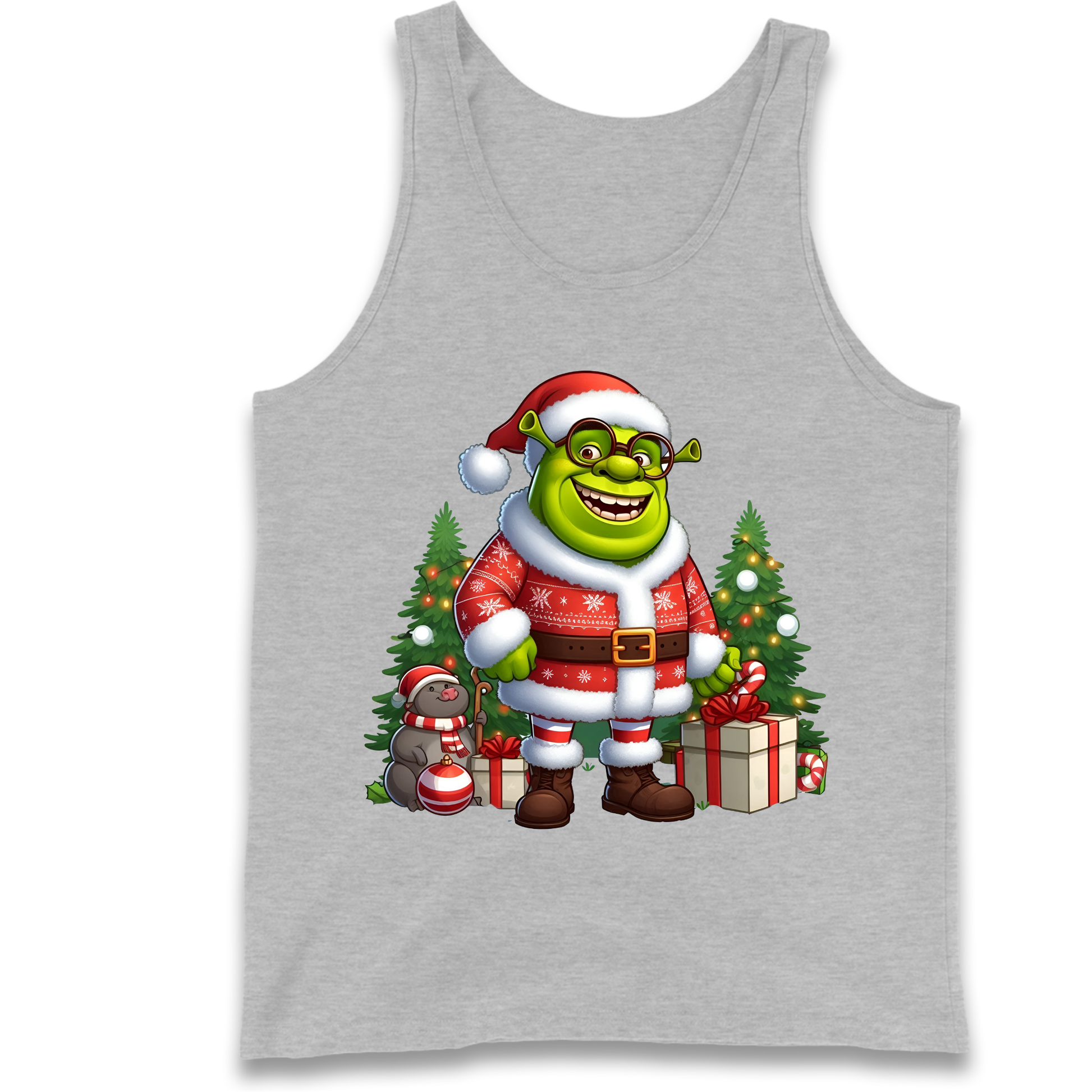 Shrek Santa Claus Presents Tank Top