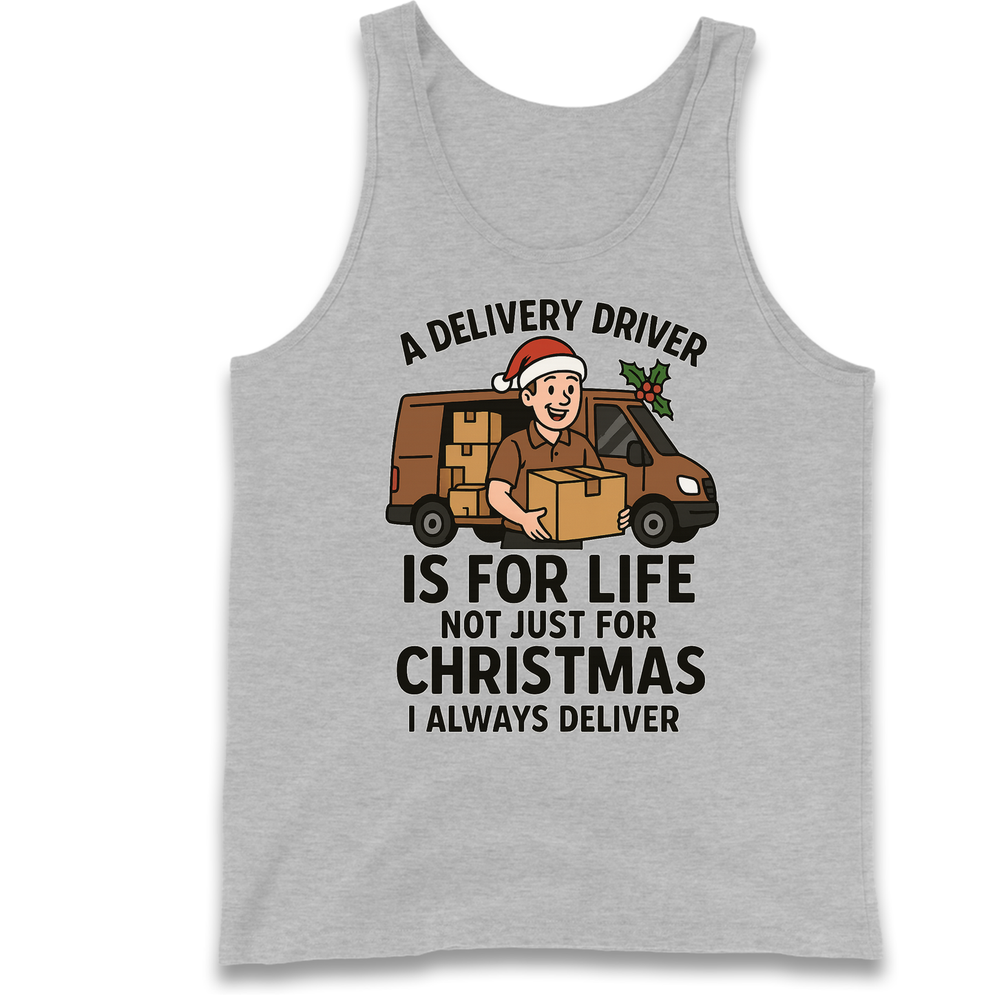 Delivery Driver Christmas Tank Top