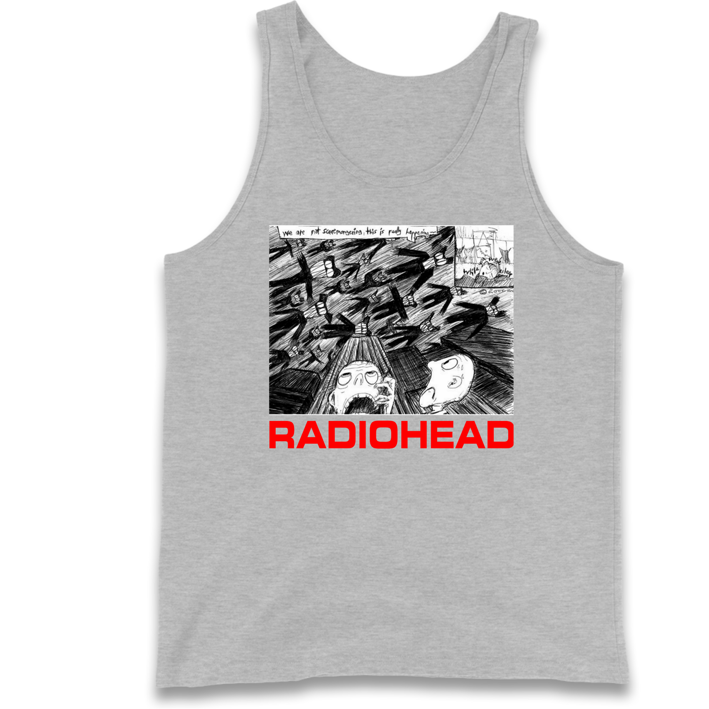 Radiohead We Are Not Screaming Tank Top