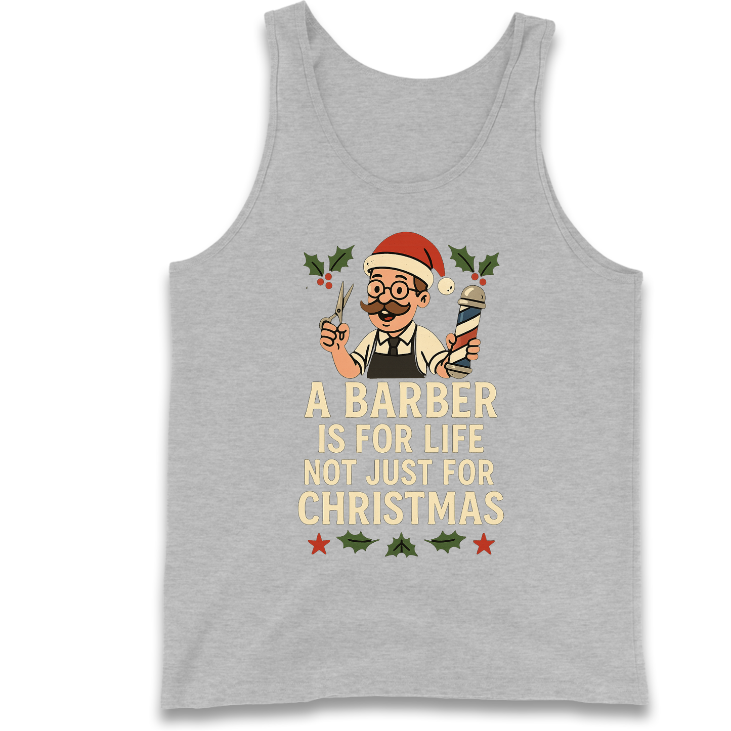 Barber Christmas Tank Top