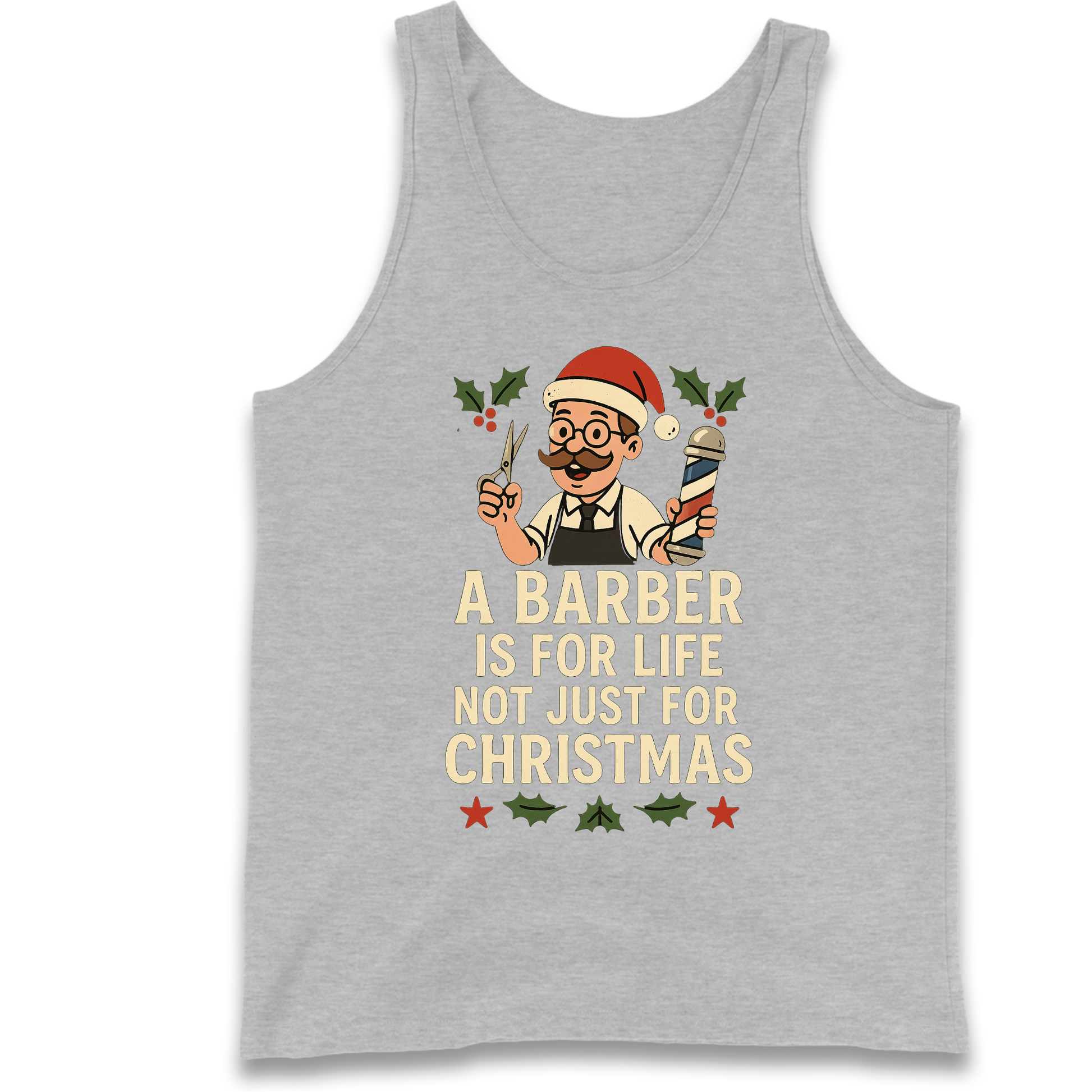 Barber Christmas Tank Top
