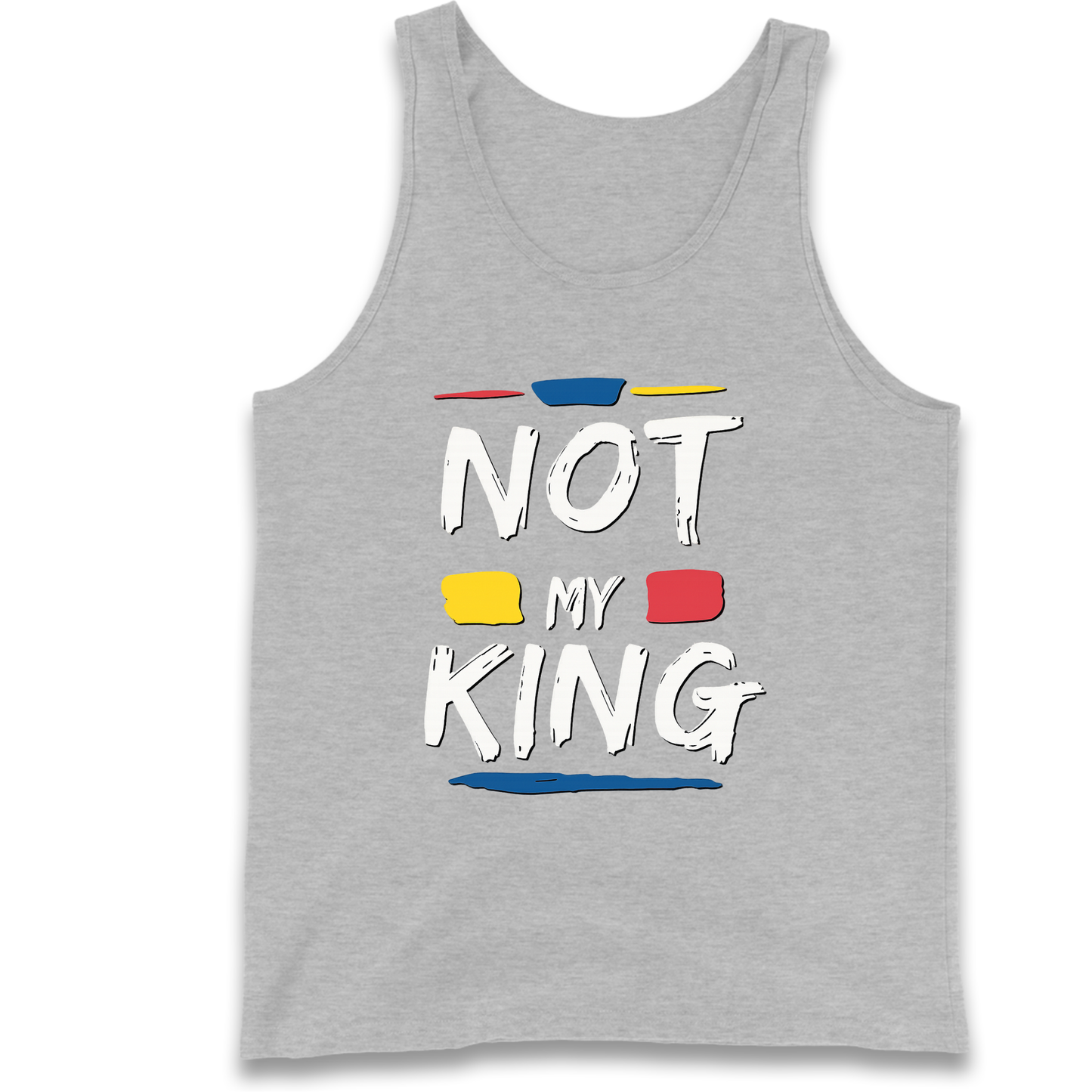 Not My King Slogan Tank Top