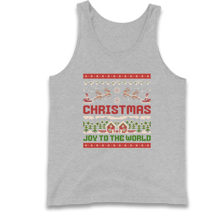 Christmas Joy to the World Christmas Tank Top