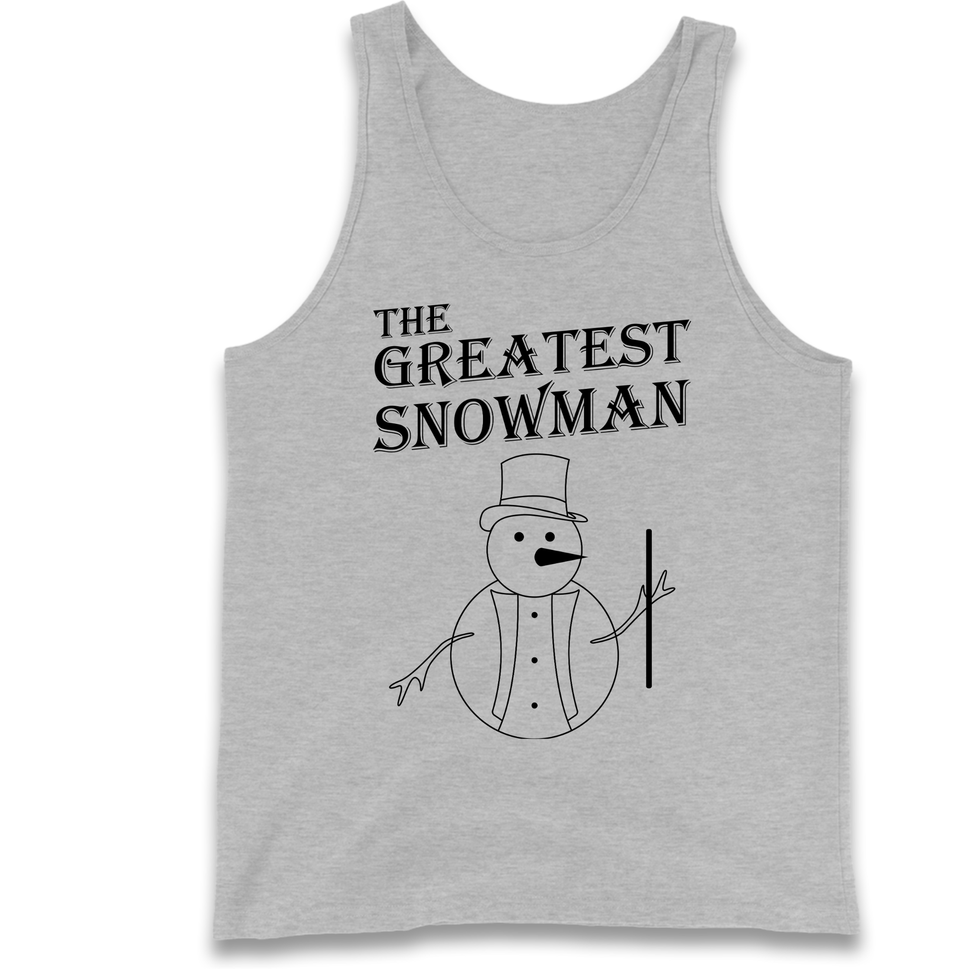 The Greatest Snowman Christmas Tank Top