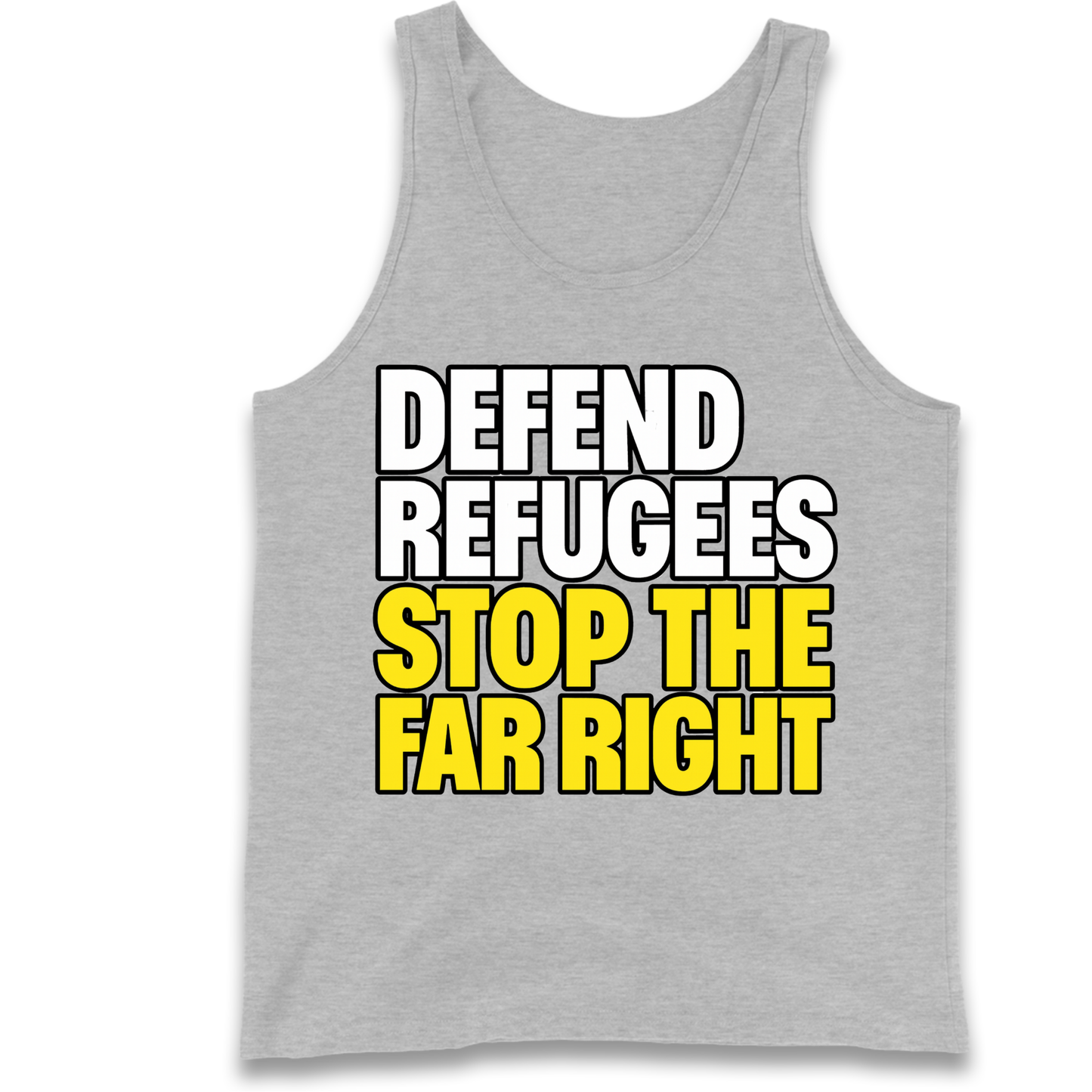 Defend Refugees Stop The Far Right Tank Top