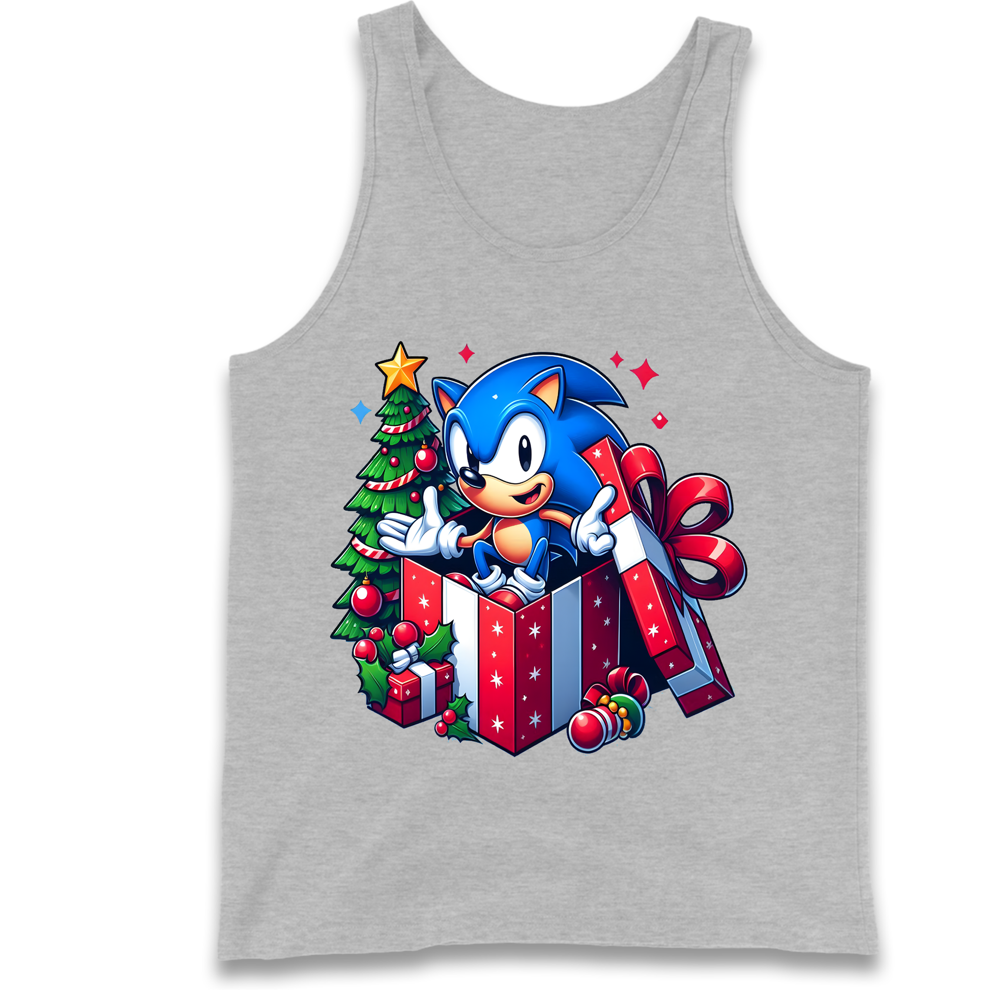 Sonic The Hedgehog Christmas Tank Top