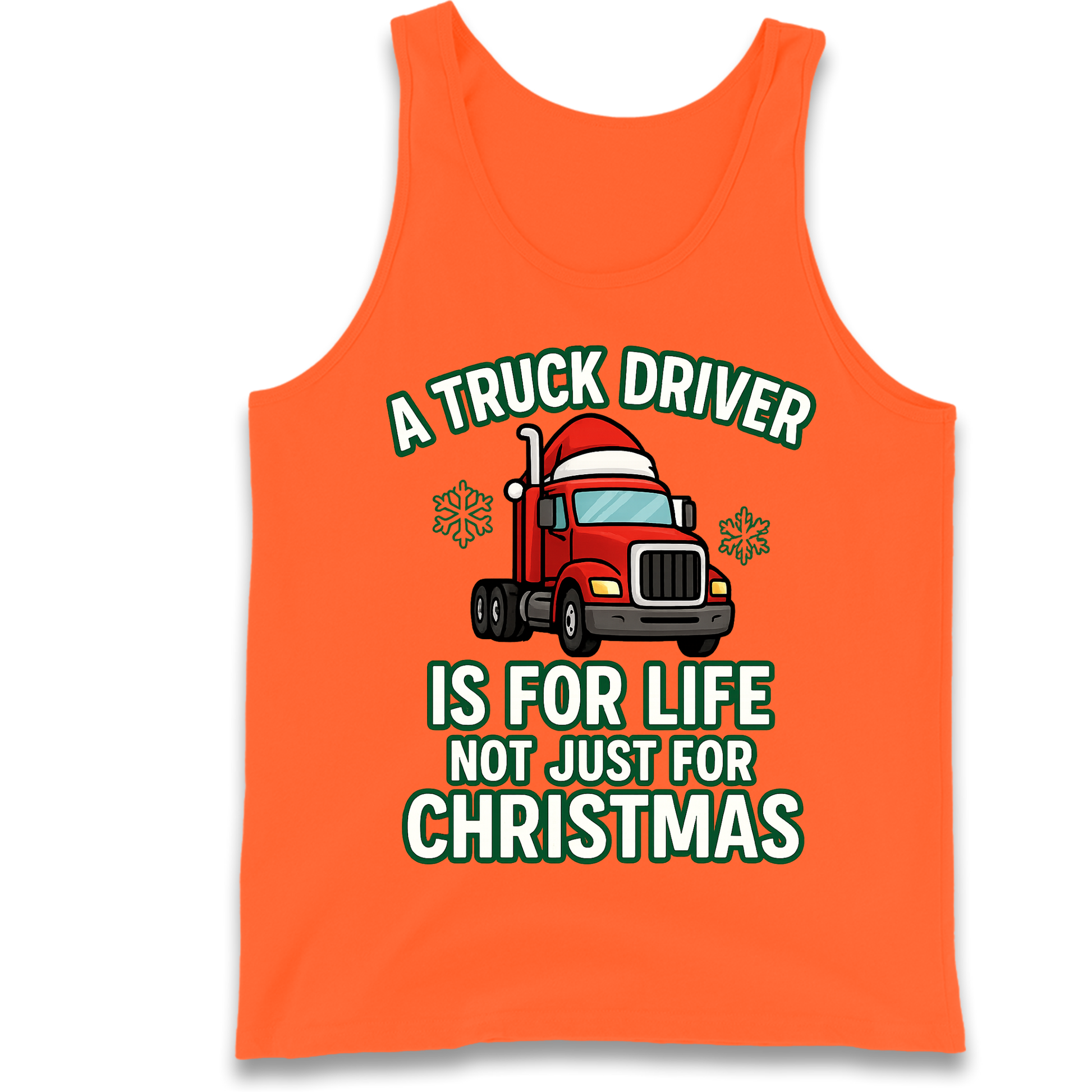 Truck Driver Christmas Tank Top