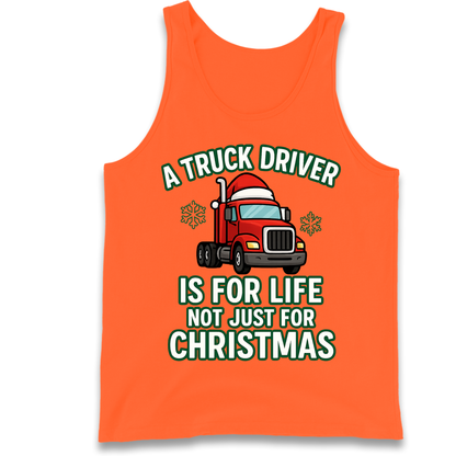 Truck Driver Christmas Tank Top