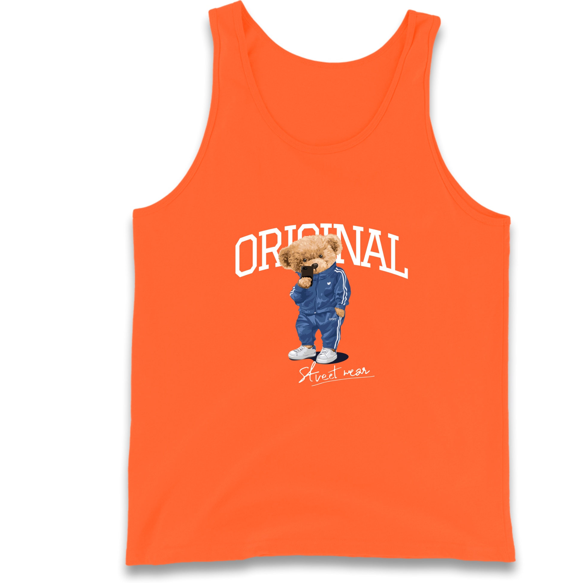 Teddy Bear Original Streetwear Tank Top