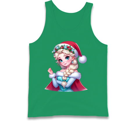 Elsa Frozen Santa Tank Top