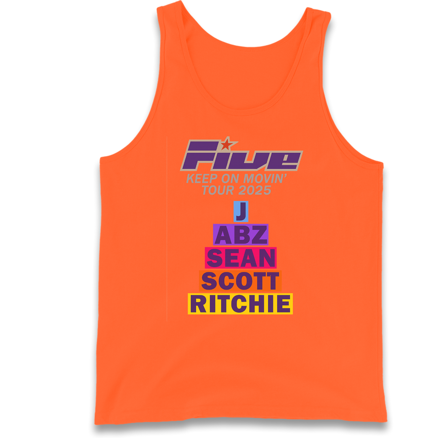 Five Keep On Movin' Tour 2025 Tank Top