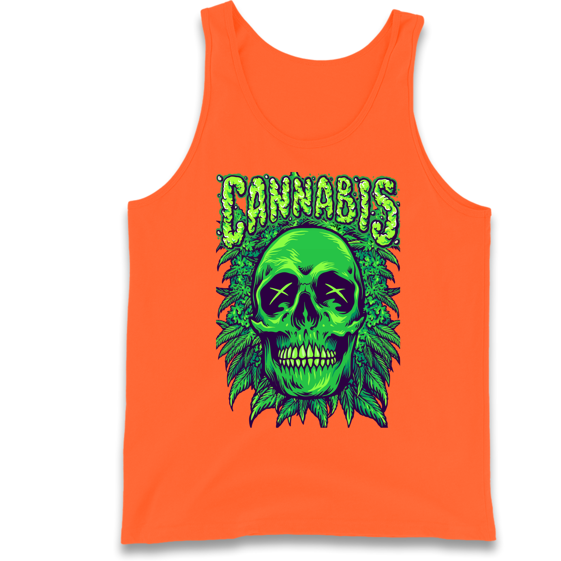 Cannabis Skull Tank Top