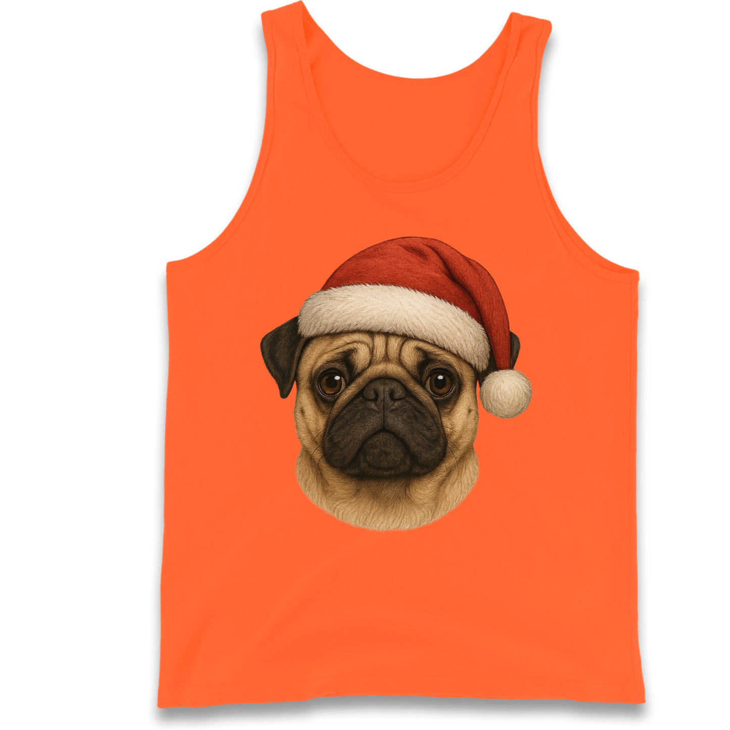 Pug Face Christmas Tank Top