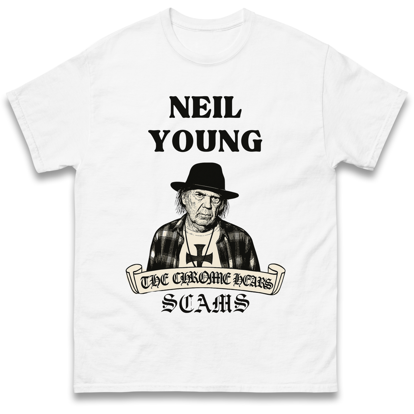 Neil Young and the Chrome Hearts T Shirt 