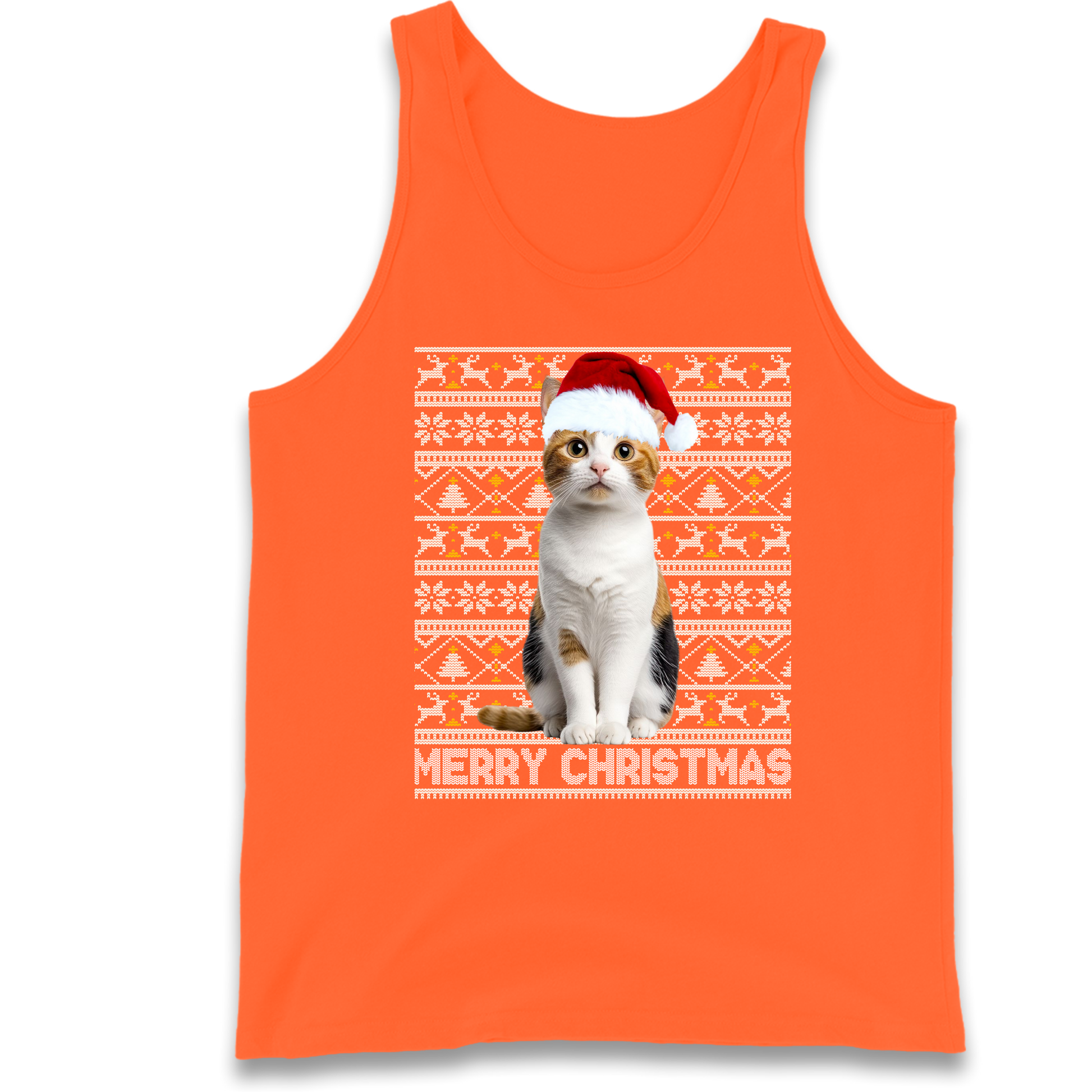 Merry Christmas Cat Tank Top