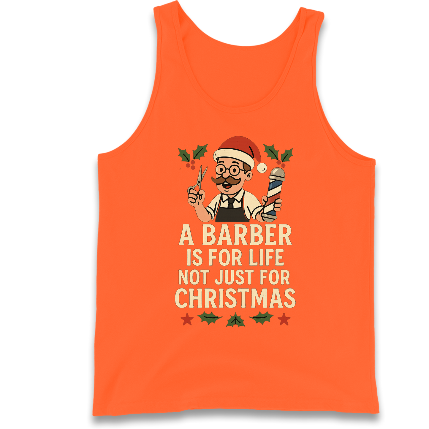 Barber Christmas Tank Top