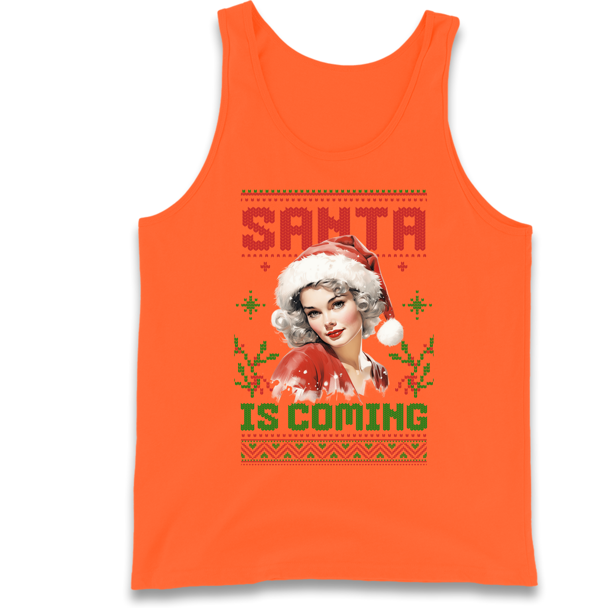 Santa is Coming Christmas Tank Top