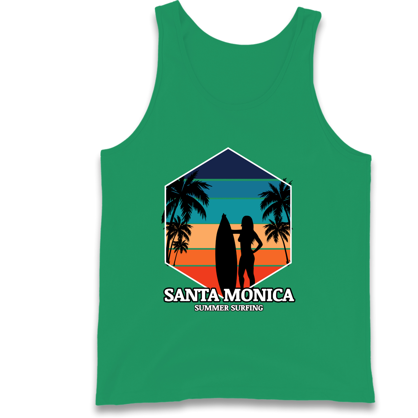 Santa Monica Summer Surfing Tank Top