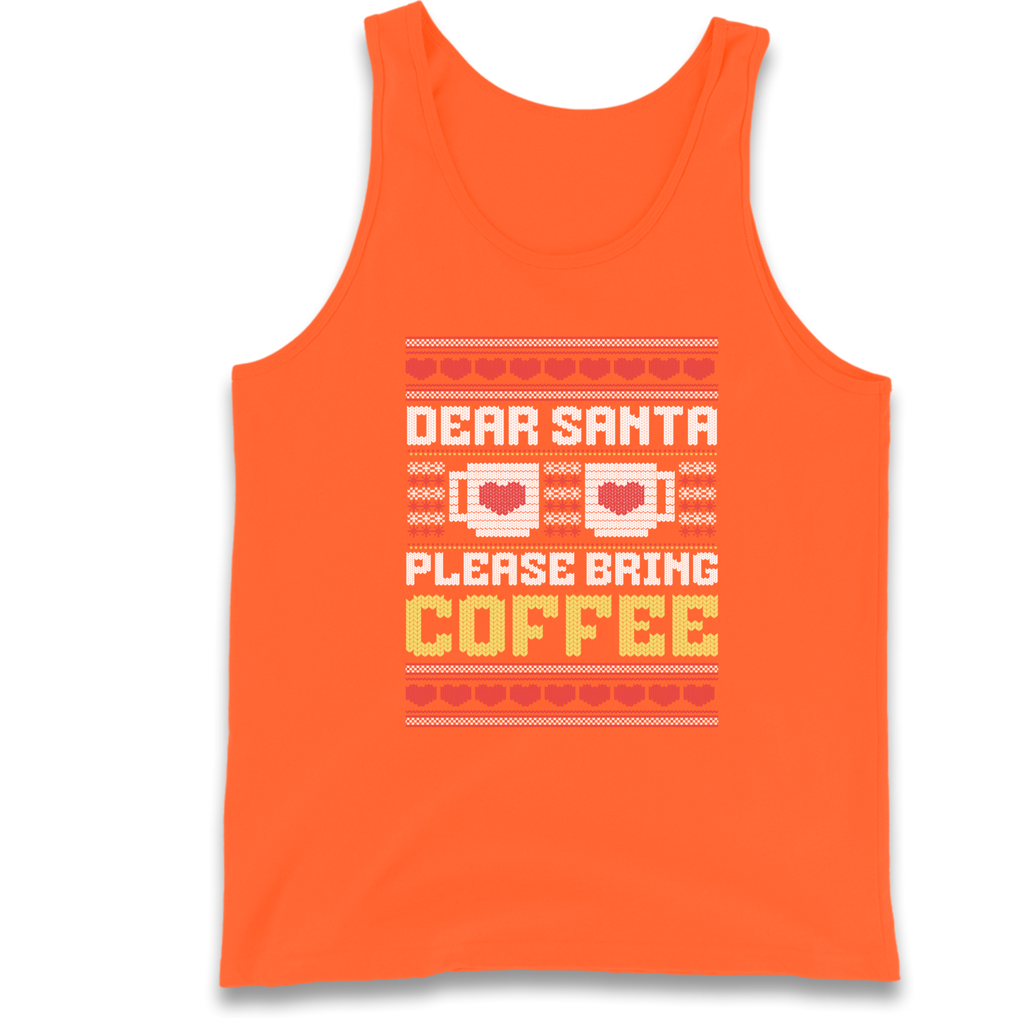 Dear Santa Please Bring Coffee Tank Top