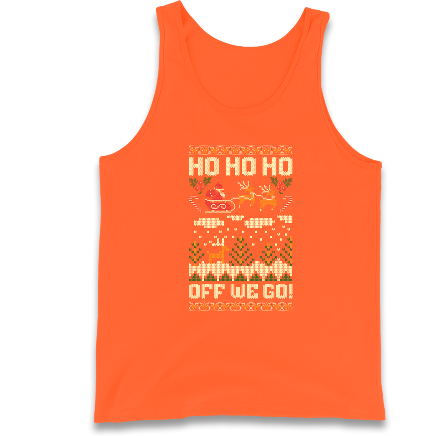 Have Yourself a HO HO HO Off we Go Christmas Tank Top