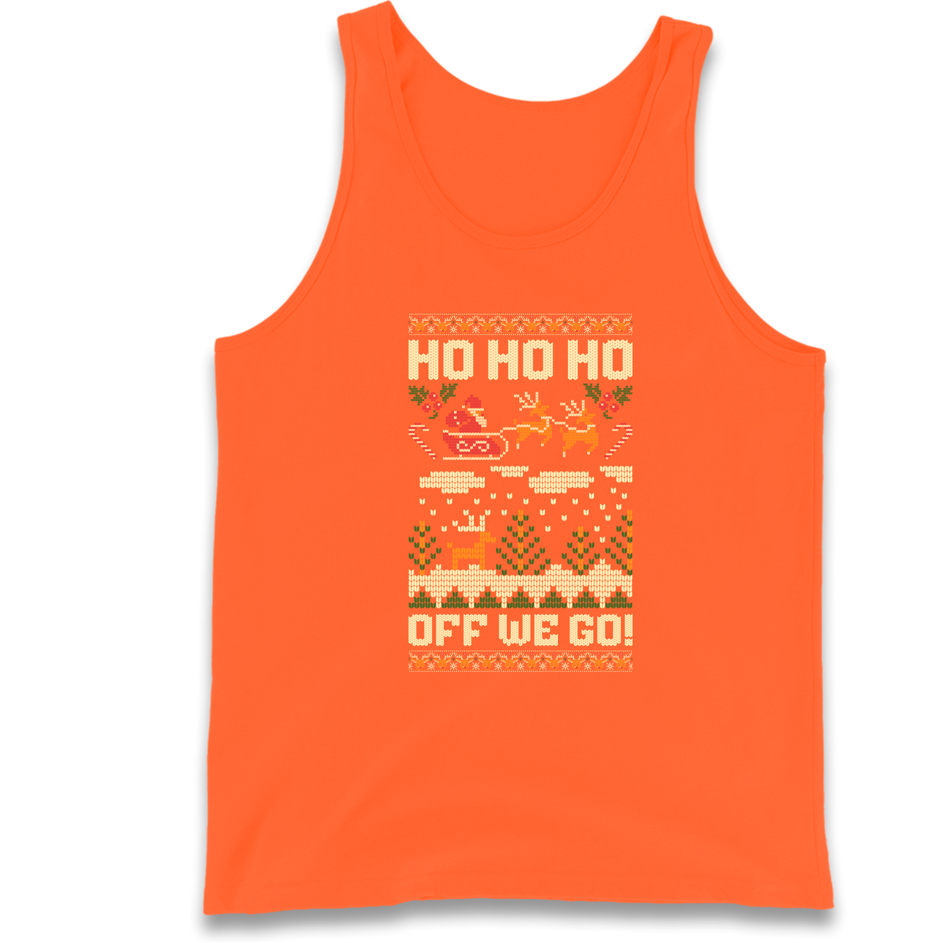 Have Yourself a HO HO HO Off we Go Christmas Tank Top