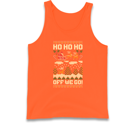 Have Yourself a HO HO HO Off we Go Christmas Tank Top