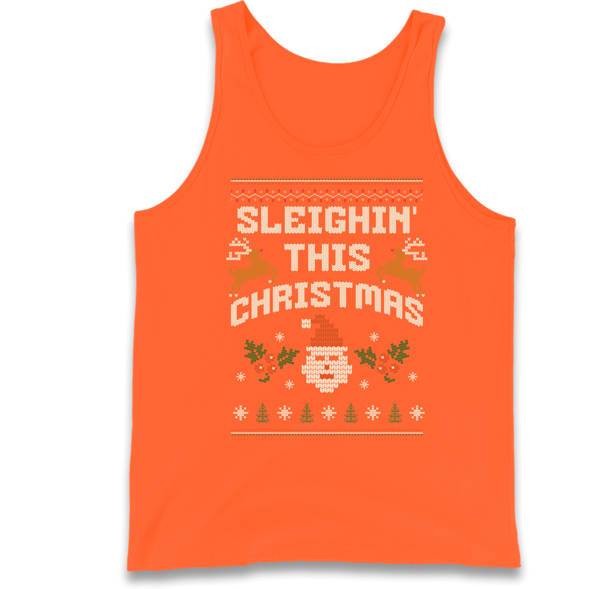 Sleighin This Christmas Christmas Tank Top