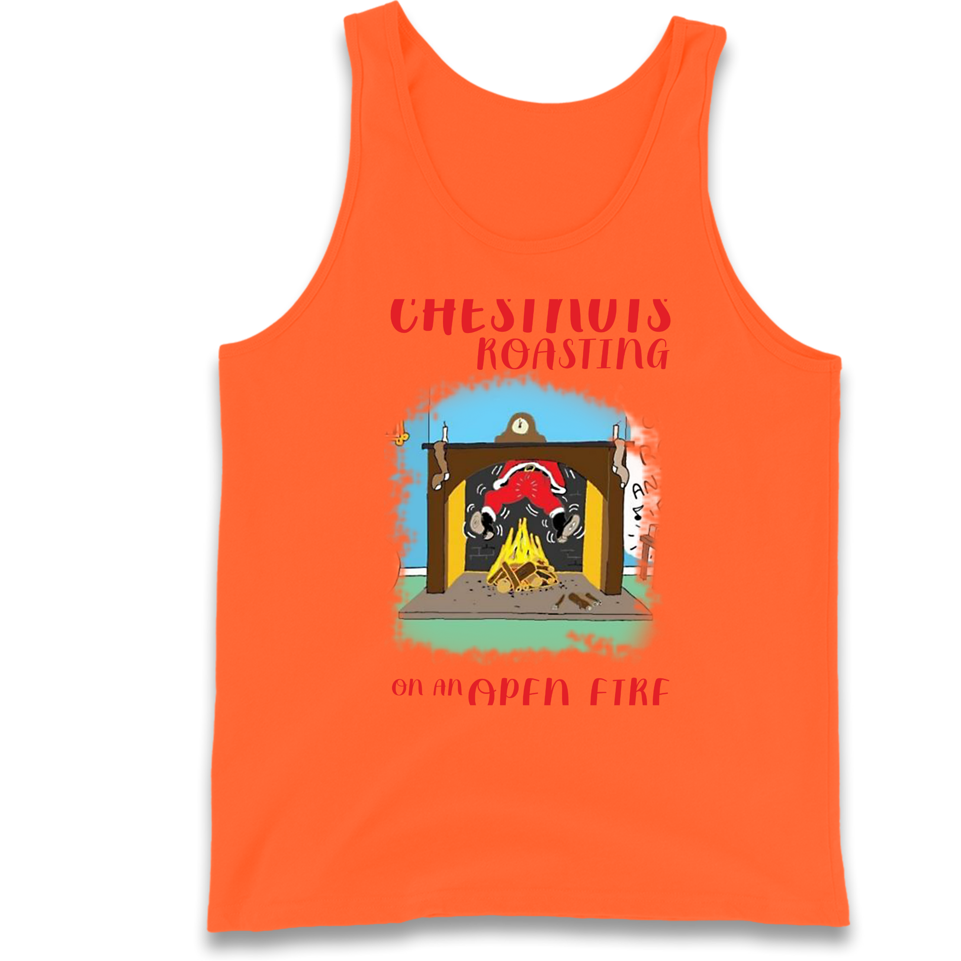 Chestnuts Roasting On An Open Fire Christmas Tank Top