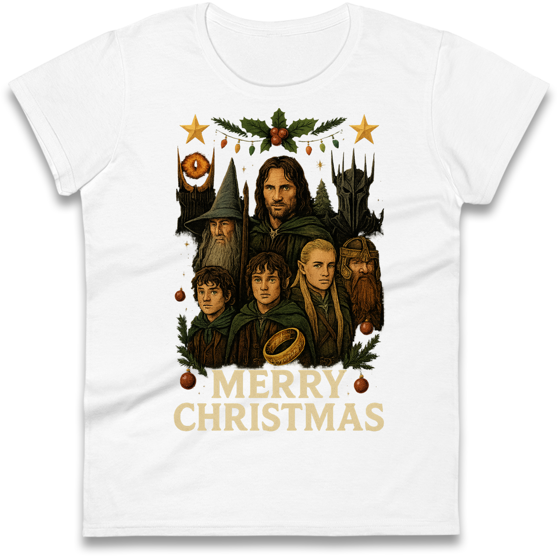 Lord of The Rings Christmas Ladies Shirt