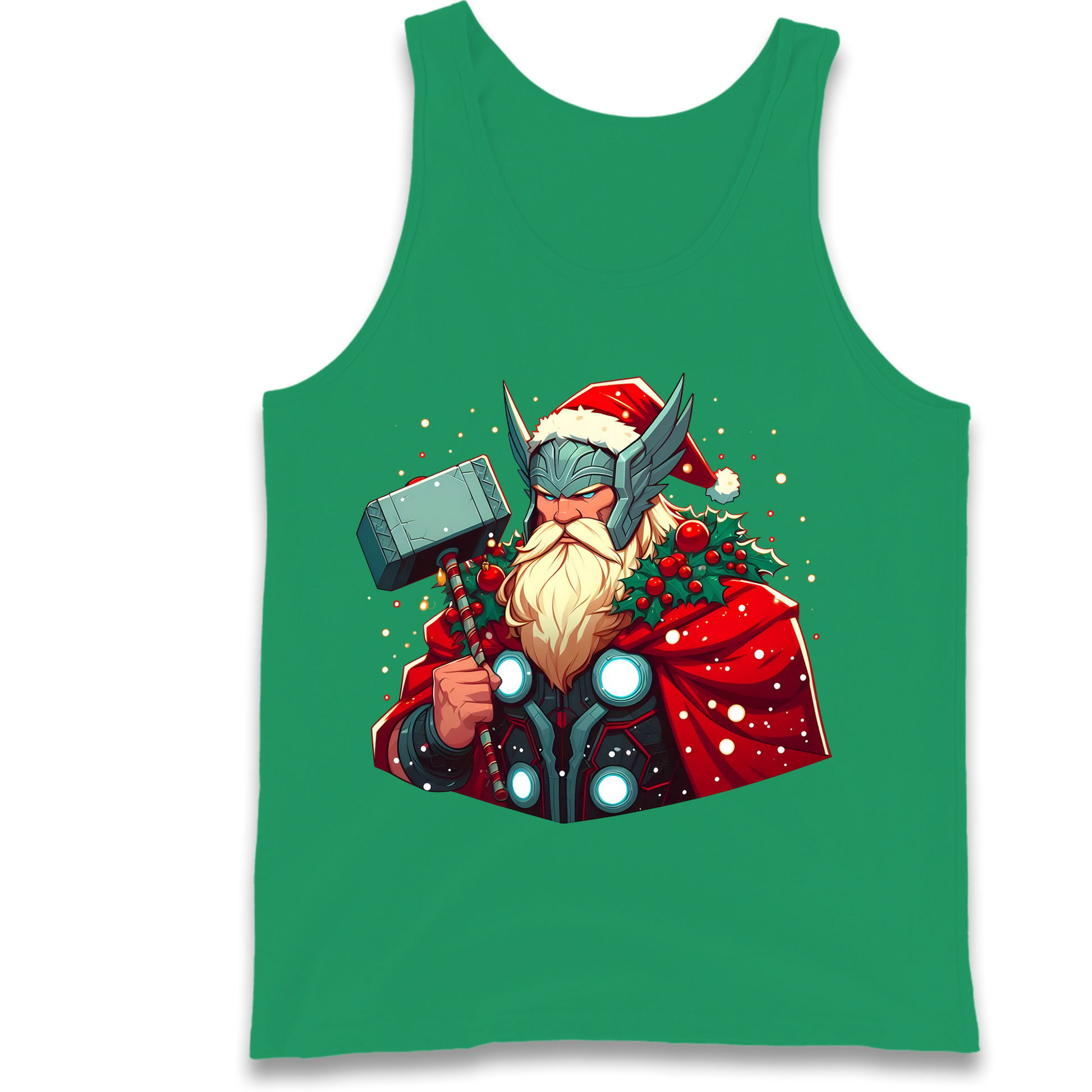 Viking Thor Santa Tank Top