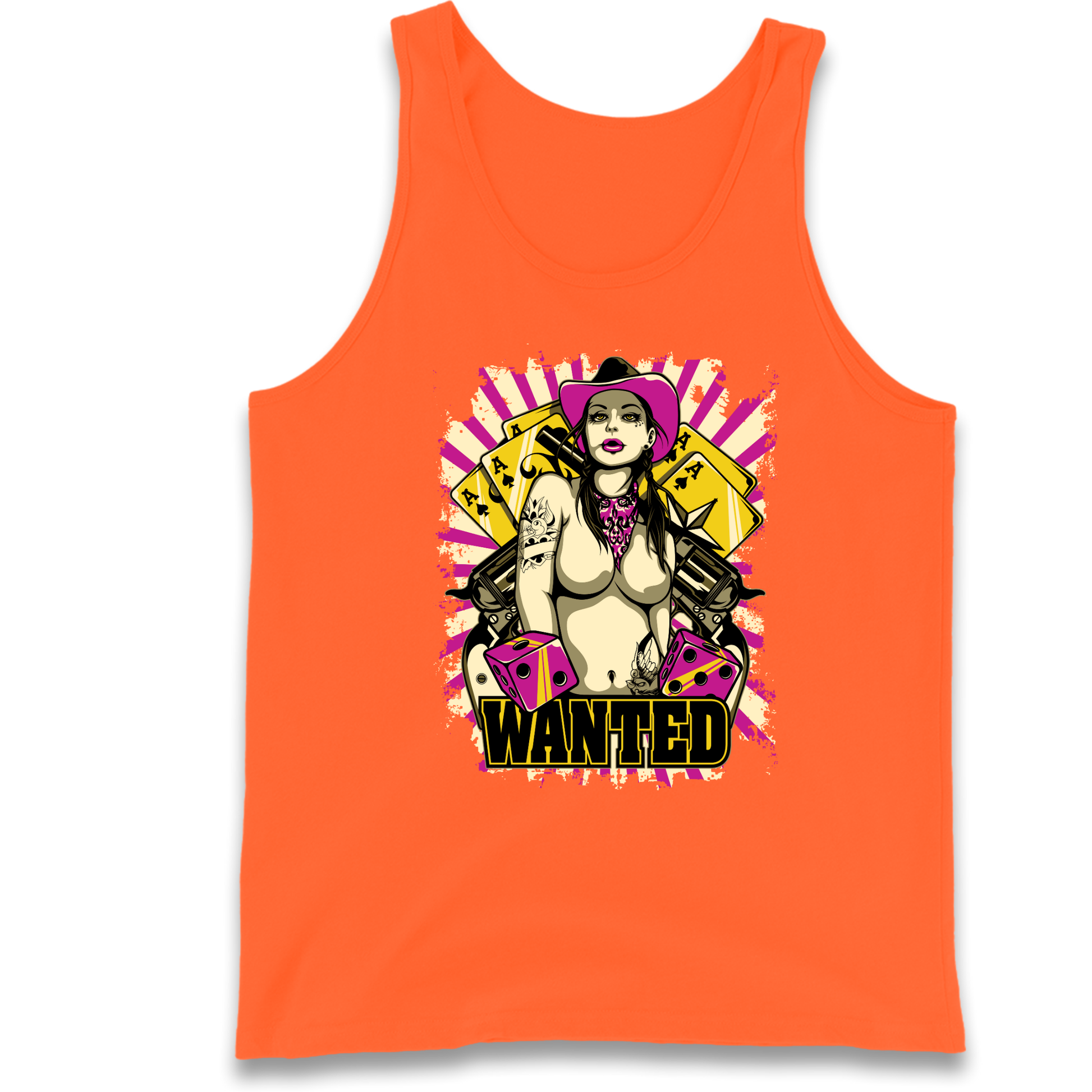 Wanted Ace Of Spades Tank Top