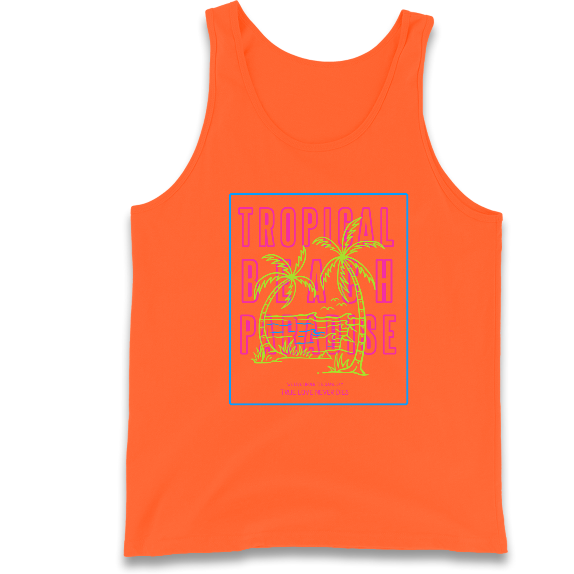 Tropical Beach Paradise Tank Top