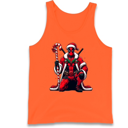 DeadPool Candy Cane Santa Tank Top