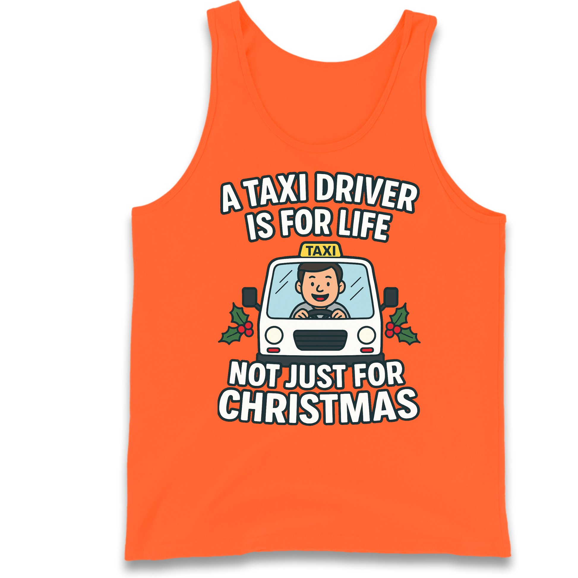 Taxi Driver Christmas Tank Top