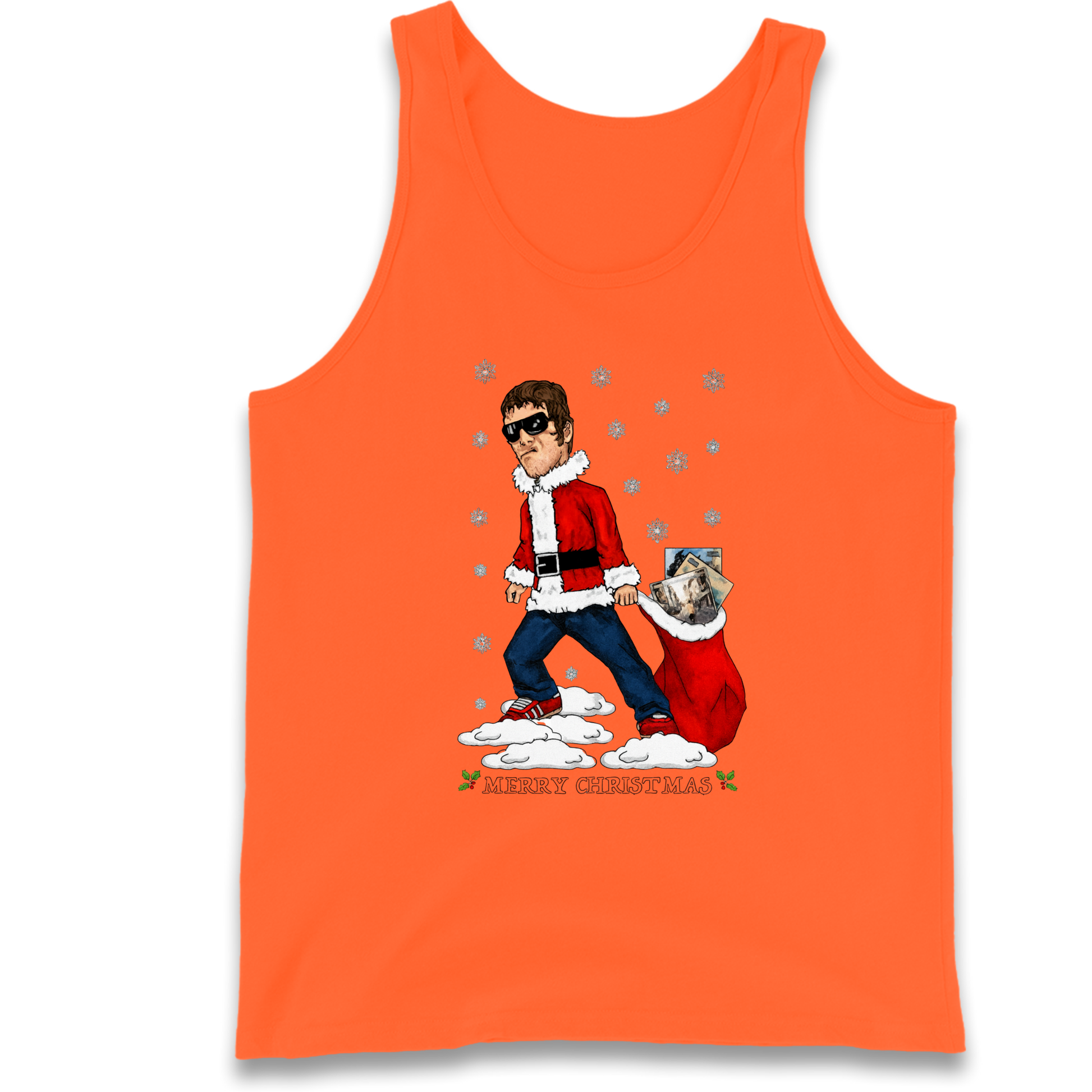 Liam Gallagher Christmas Santa Tank Top