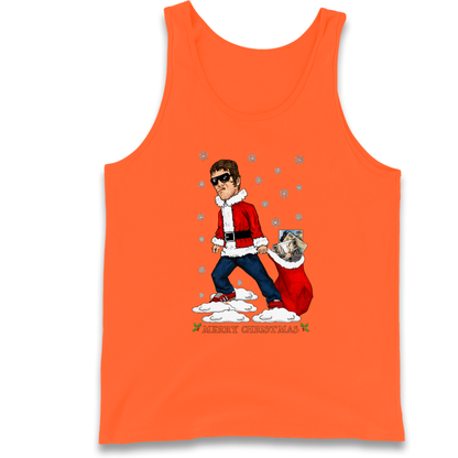 Liam Gallagher Christmas Santa Tank Top