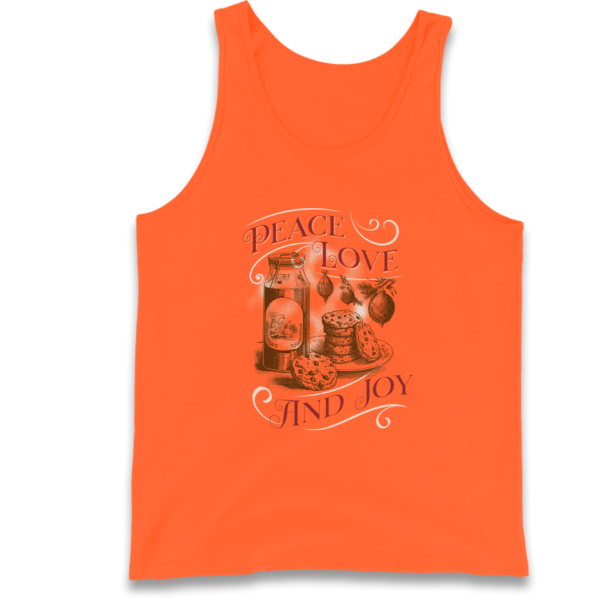 Peace Love And Joy Christmas Tank Top