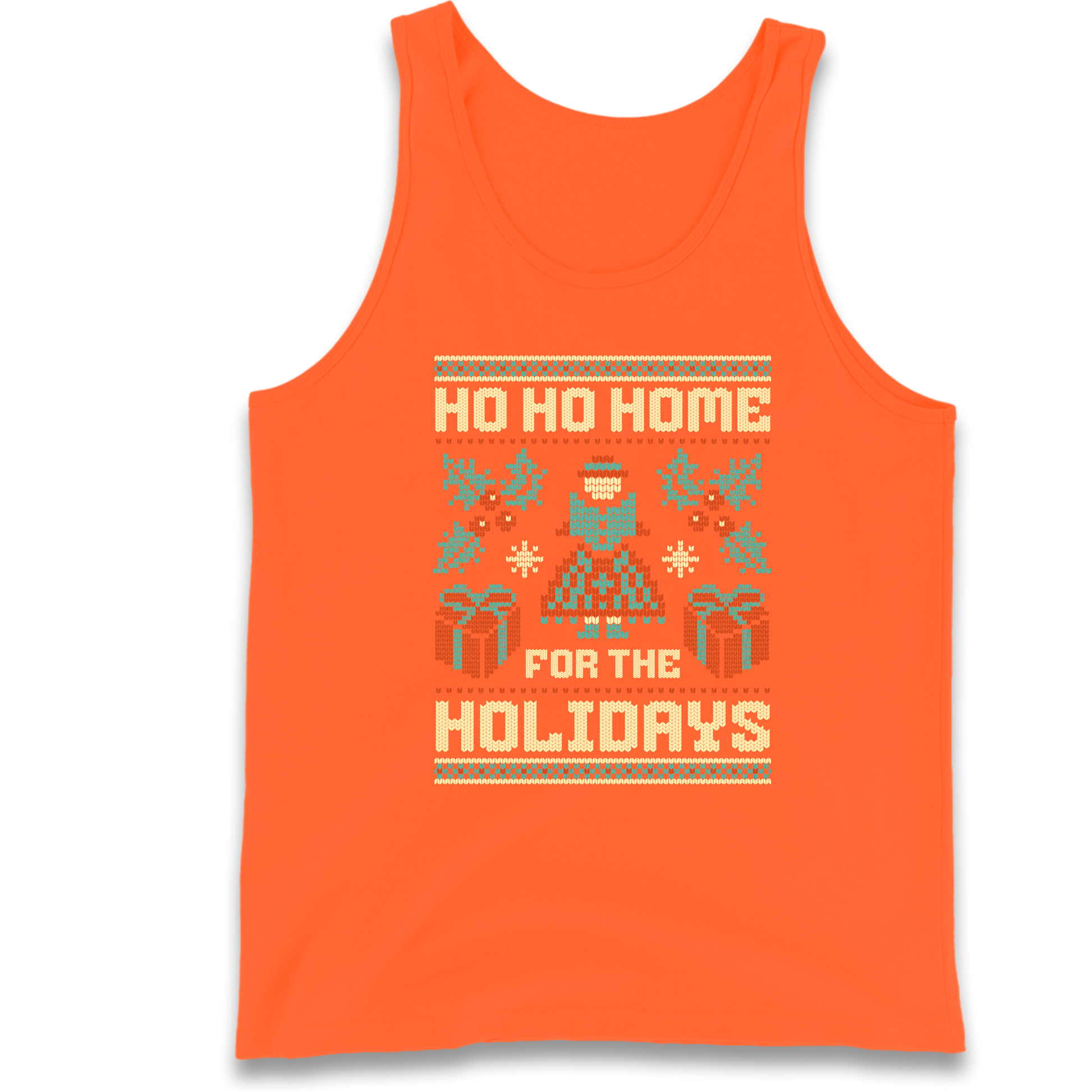 HO HO Home For the Holidays Christmas Tank Top