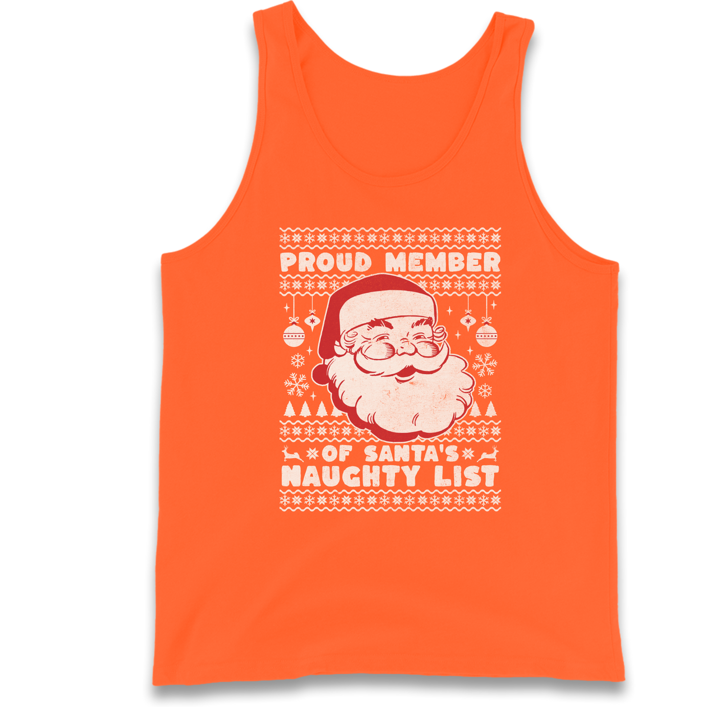 Proud Member Of Santas Naughty List Christmas Tank Top