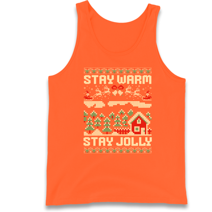 Stay Warm Stay Jolly Christmas Tank Top