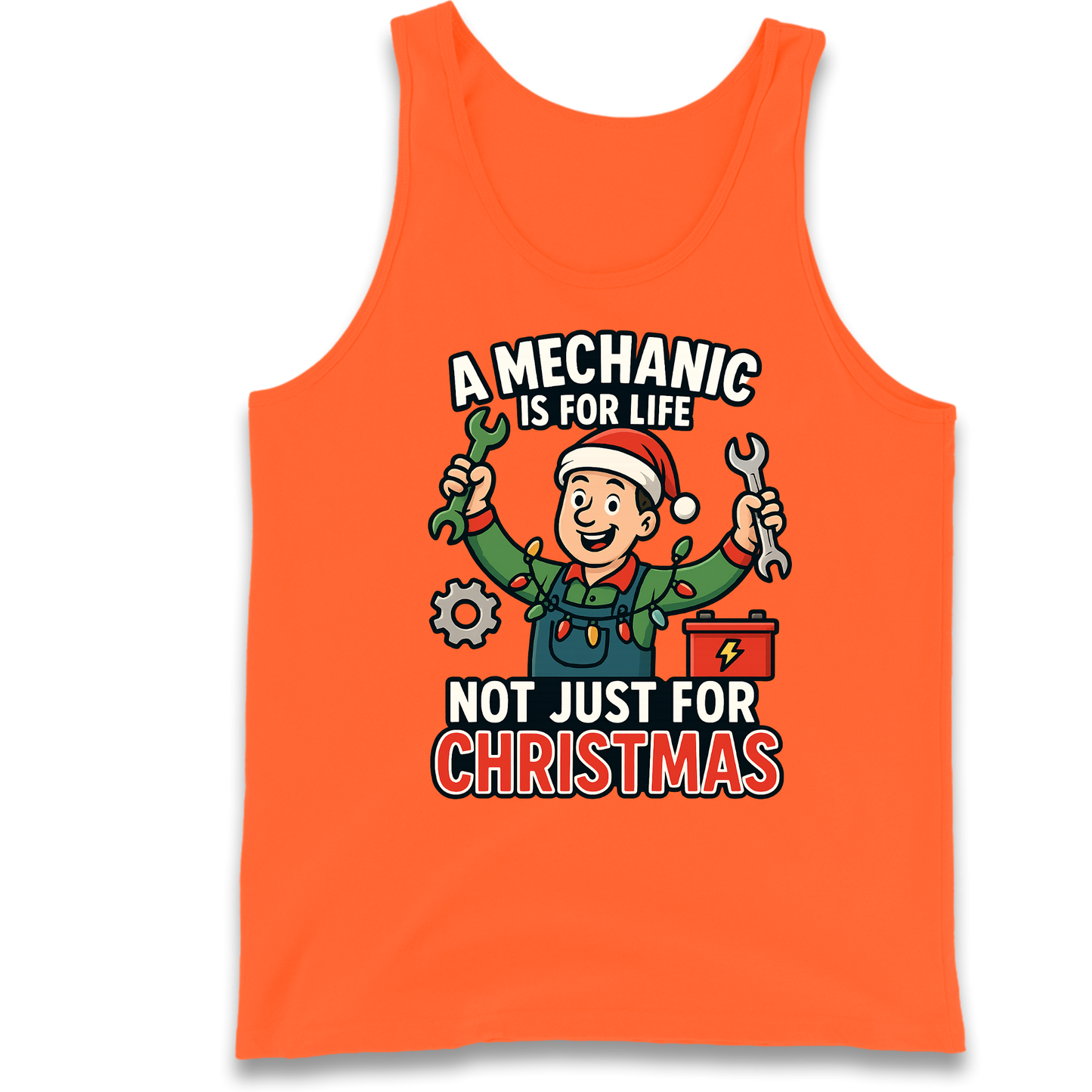 Mechanic Christmas Tank Top