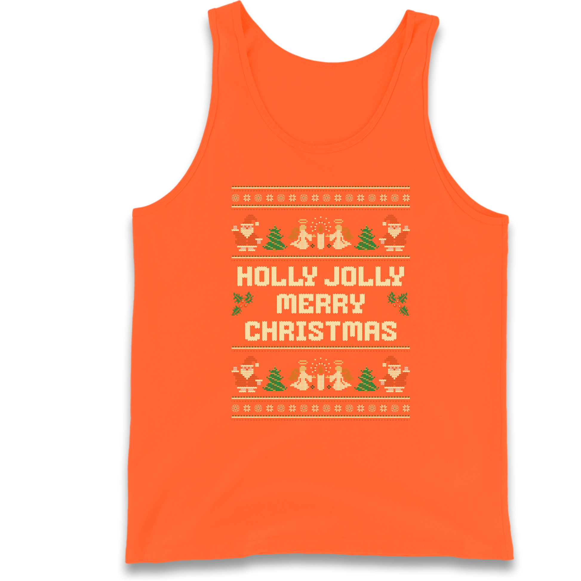 Holly Jolly Merry Christmas Tank Top