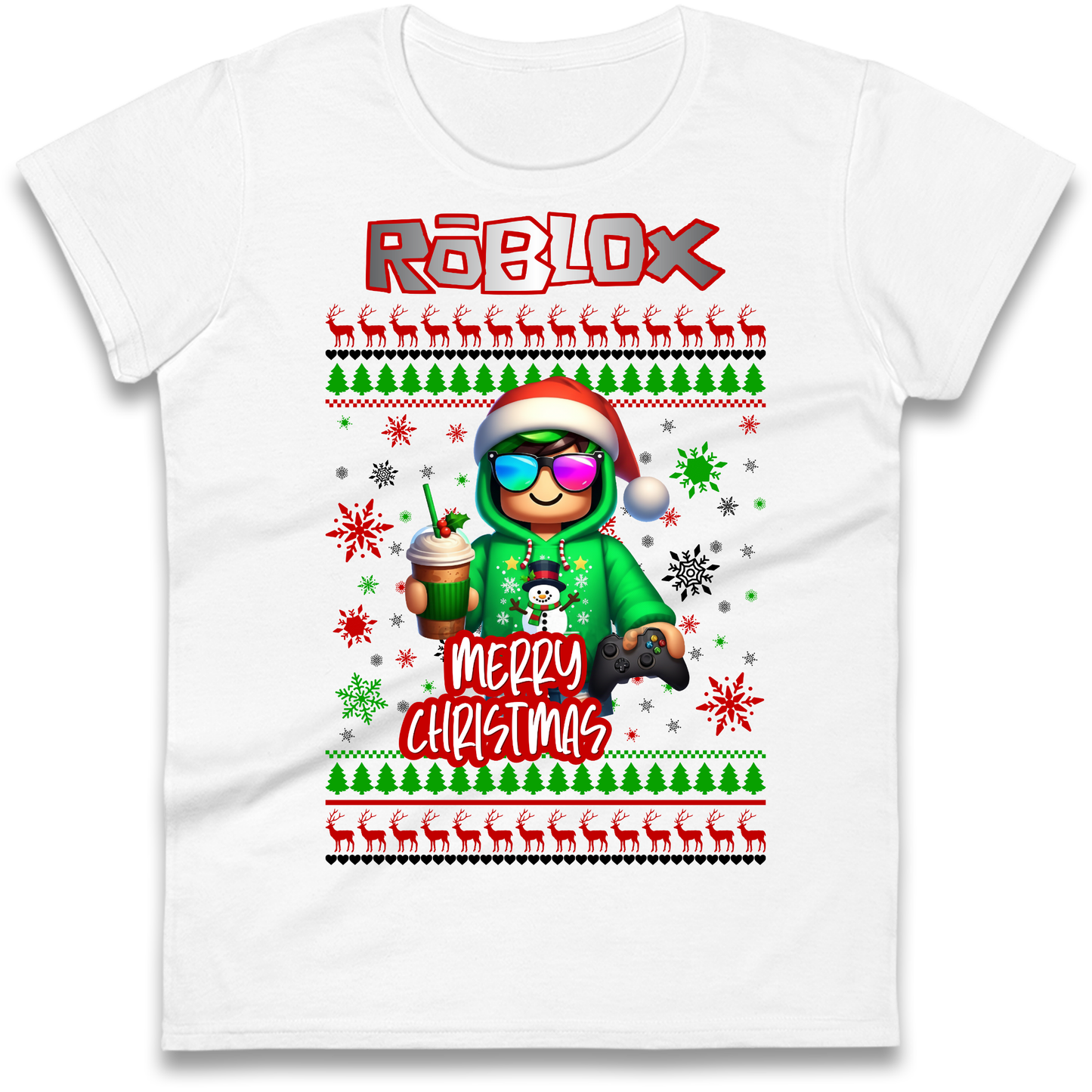 Roblox Merry Christmas Ladies Shirt