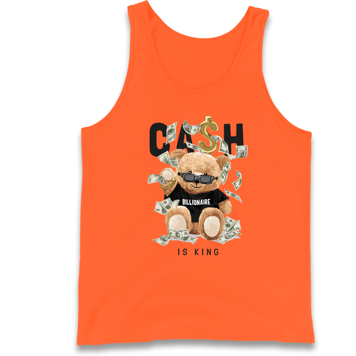 Teddy Bear Billionaire Streetwear Tank Top
