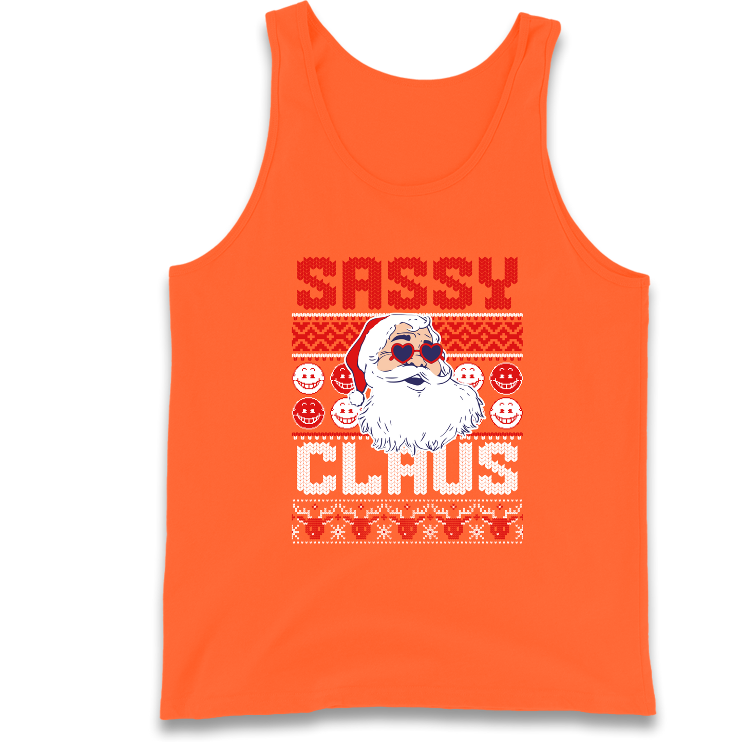 Sassy Claus Santa Christmas Tank Top