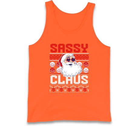 Sassy Claus Santa Christmas Tank Top