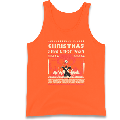Christmas Shall Not Pass Tank Top