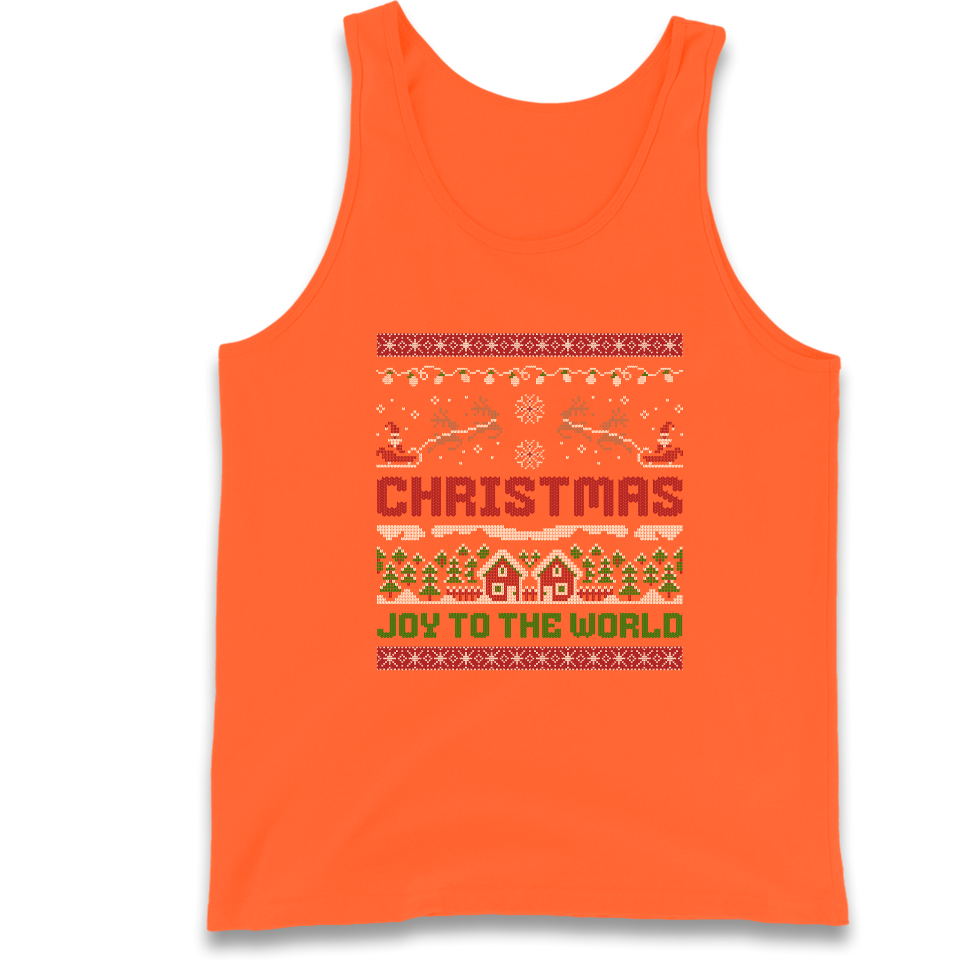 Christmas Joy to the World Christmas Tank Top